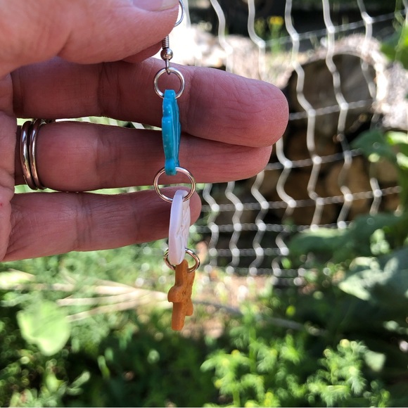 Handmade ocean life earrings - Picture 4 of 5